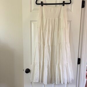 NWOT Mustard Seed White maxi skirt boho hippie